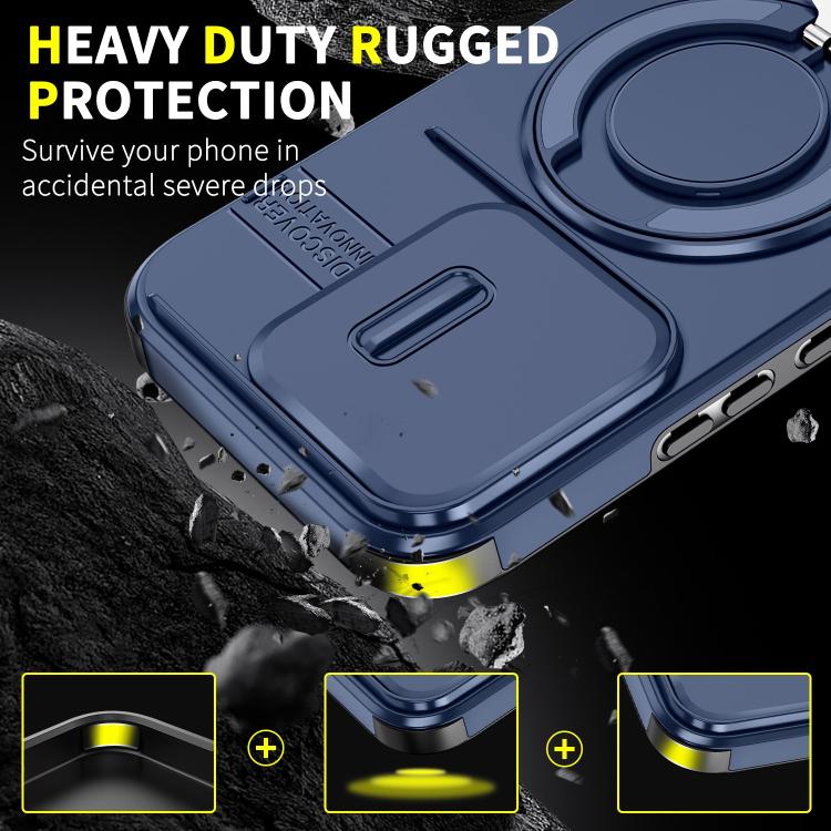 For Honor 600 Lite Global Sliding Camshield Ring Holder Phone Case