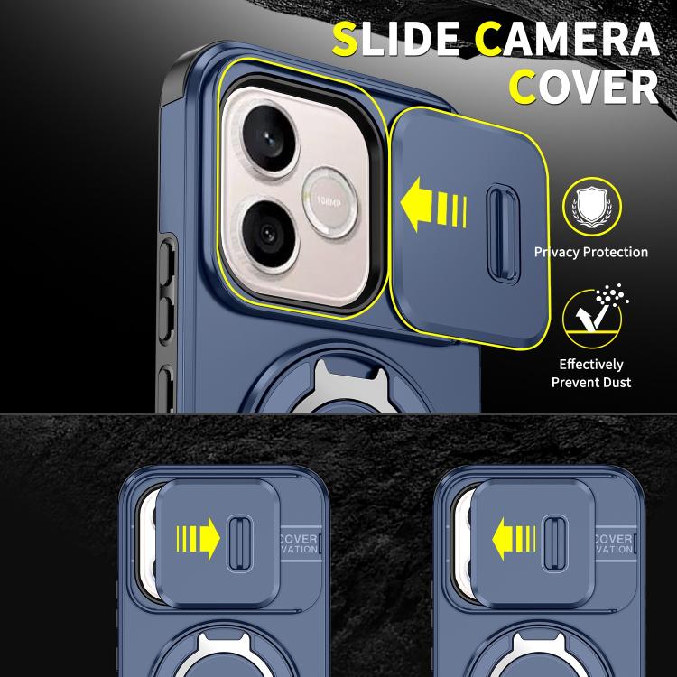 For Honor 600 Lite Global Sliding Camshield Ring Holder Phone Case