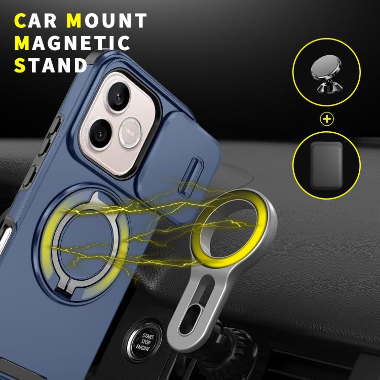 For Honor 600 Lite Global Sliding Camshield Ring Holder Phone Case