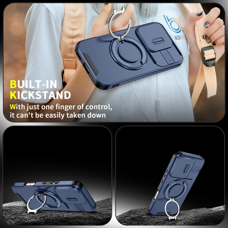 For Honor 600 Lite Global Sliding Camshield Ring Holder Phone Case