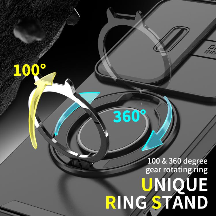 For vivo V40 Lite 5G Sliding Camshield Ring Holder Phone Case