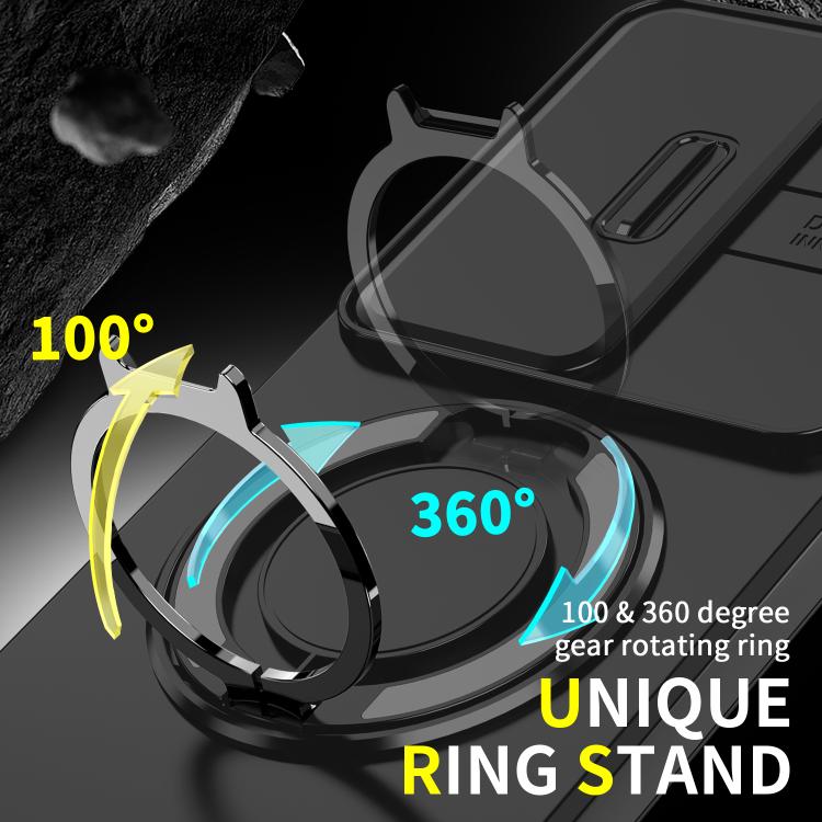 For vivo V50 Sliding Camshield Ring Holder Phone Case