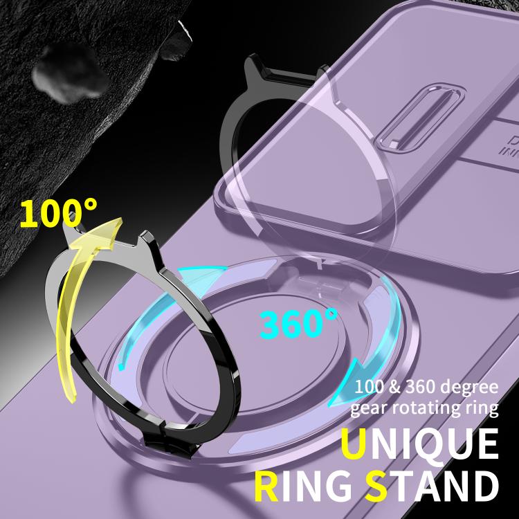 For vivo V50 Sliding Camshield Ring Holder Phone Case
