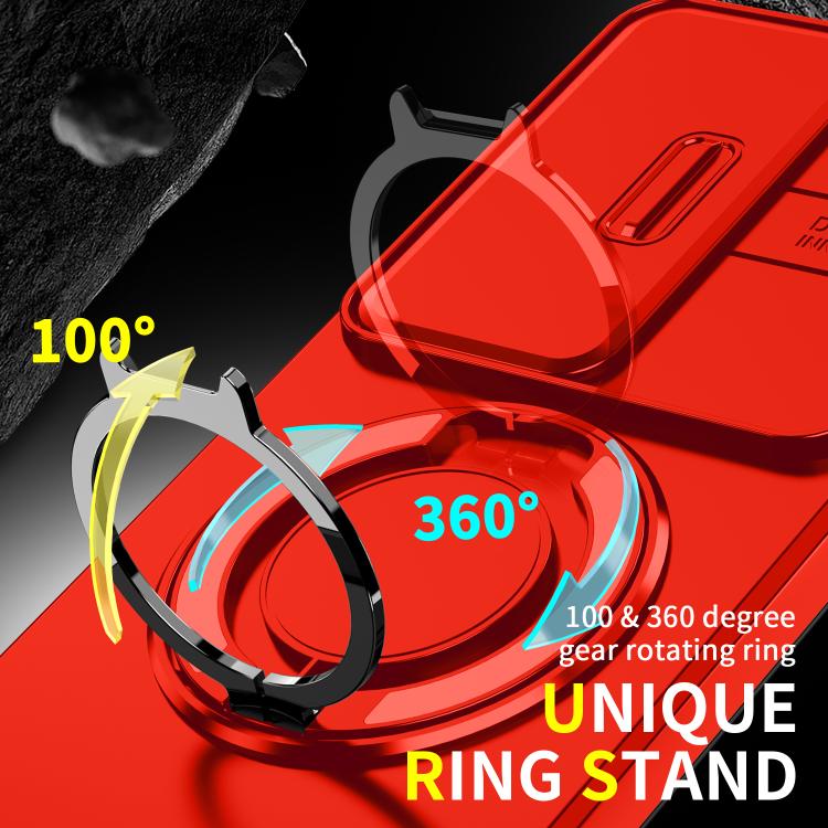 For vivo V50 Sliding Camshield Ring Holder Phone Case