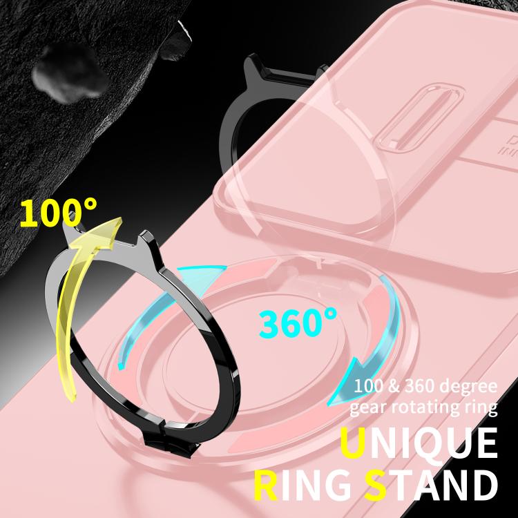 For vivo V50 Sliding Camshield Ring Holder Phone Case
