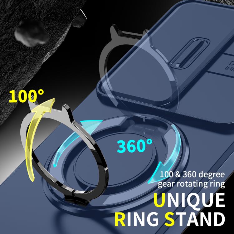 For vivo V50 Sliding Camshield Ring Holder Phone Case