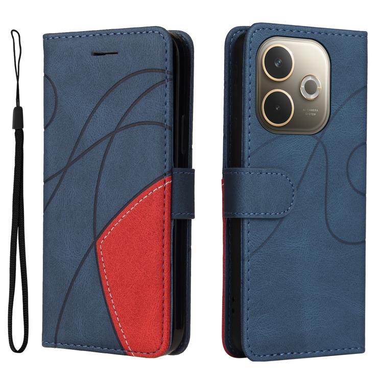 For OPPO A5 Pro 5G Global Dual-color Splicing Flip Leather Phone Case