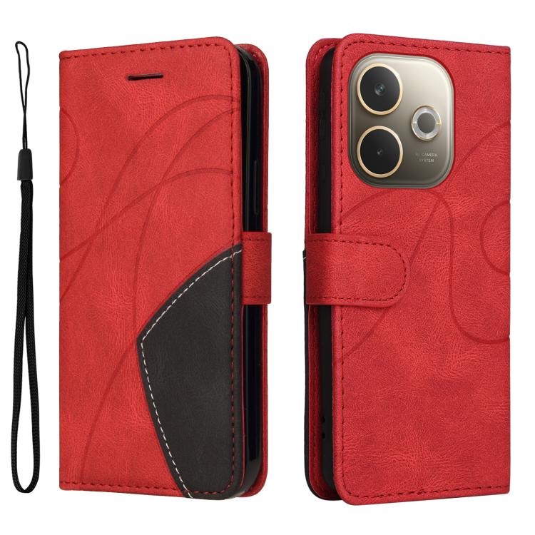 For OPPO A5 Pro 5G Global Dual-color Splicing Flip Leather Phone Case