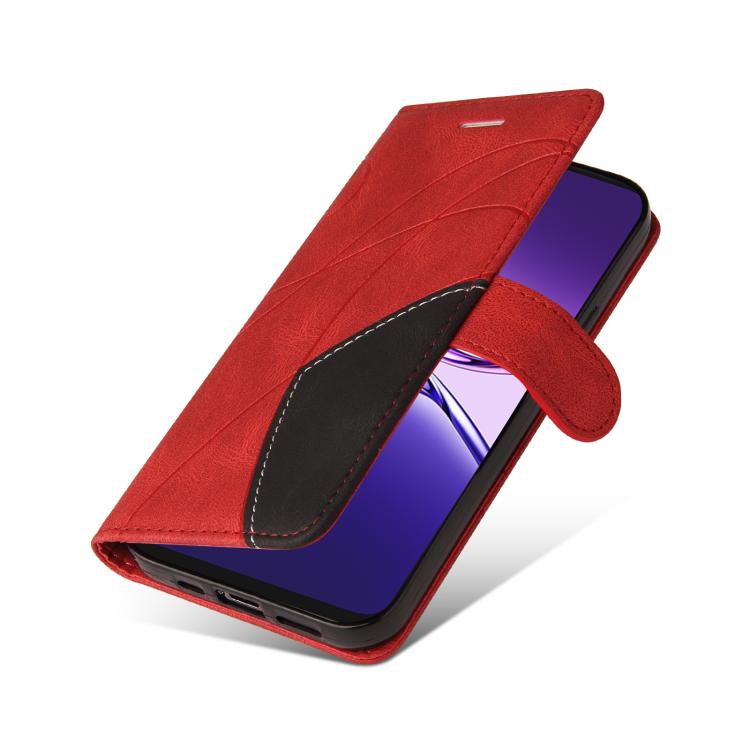 For OPPO A5 Pro 5G Global Dual-color Splicing Flip Leather Phone Case