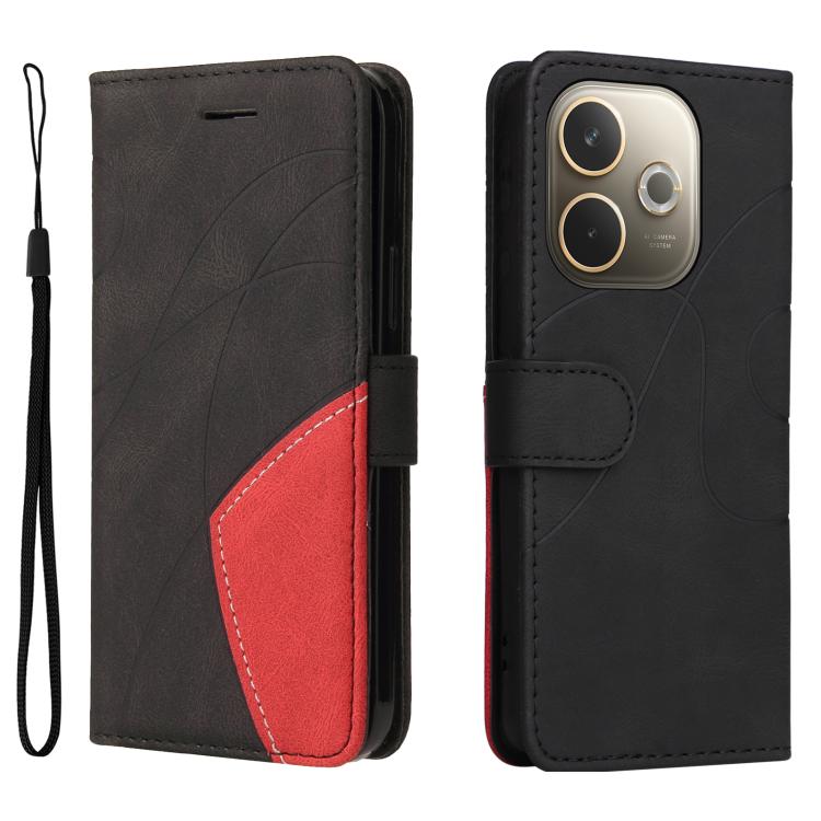 For OPPO A5 Pro 5G Global Dual-color Splicing Flip Leather Phone Case