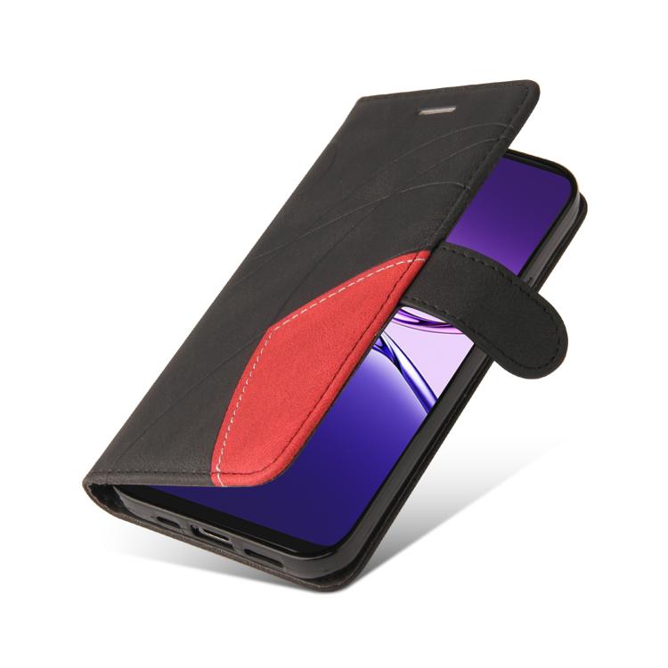 For OPPO A5 Pro 5G Global Dual-color Splicing Flip Leather Phone Case