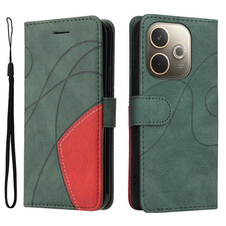 For OPPO A5 Pro 5G Global Dual-color Splicing Flip Leather Phone Case