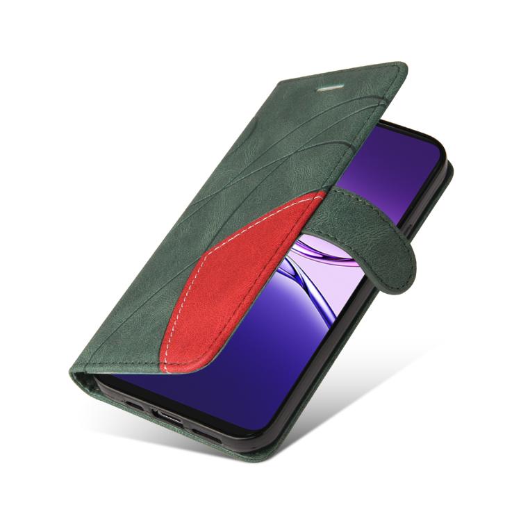 For OPPO A5 Pro 5G Global Dual-color Splicing Flip Leather Phone Case