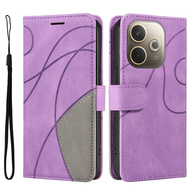 For OPPO A5 Pro 5G Global Dual-color Splicing Flip Leather Phone Case