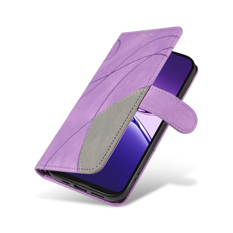 For OPPO A5 Pro 5G Global Dual-color Splicing Flip Leather Phone Case