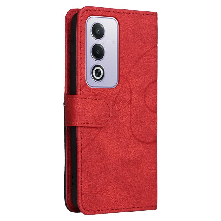For OPPO A5 5G Global / A3 Pro 5G Global Dual-color Splicing Flip Leather Phone Case