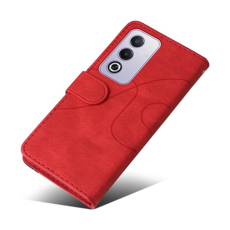 For OPPO A5 5G Global / A3 Pro 5G Global Dual-color Splicing Flip Leather Phone Case