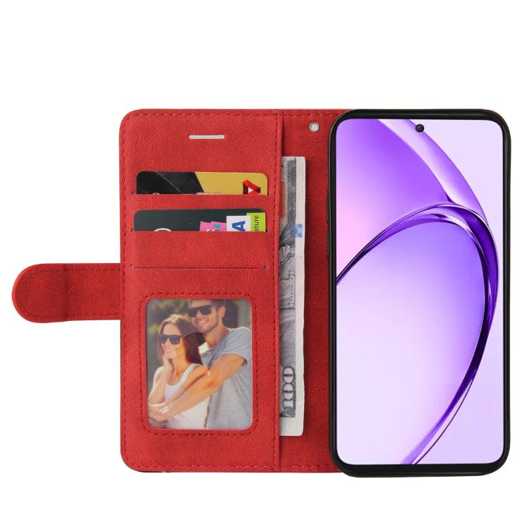 For OPPO A5 5G Global / A3 Pro 5G Global Dual-color Splicing Flip Leather Phone Case