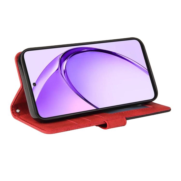 For OPPO A5 5G Global / A3 Pro 5G Global Dual-color Splicing Flip Leather Phone Case