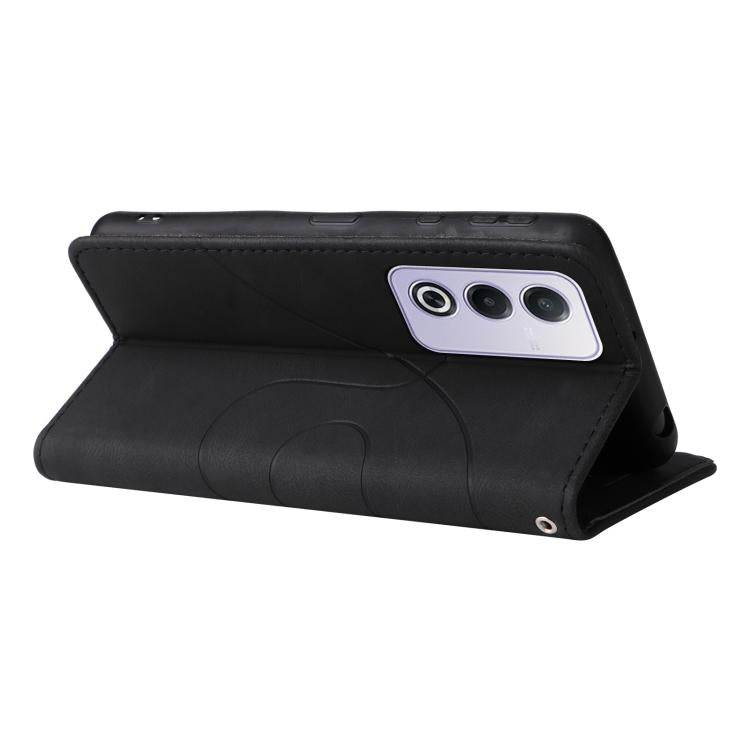 For OPPO A5 5G Global / A3 Pro 5G Global Dual-color Splicing Flip Leather Phone Case