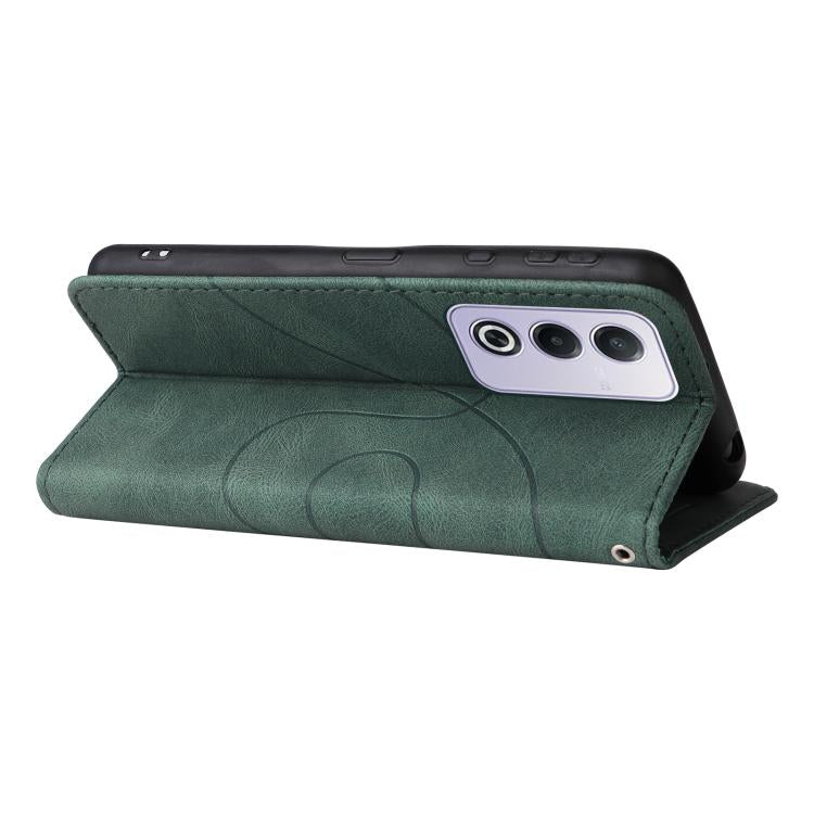 For OPPO A5 5G Global / A3 Pro 5G Global Dual-color Splicing Flip Leather Phone Case
