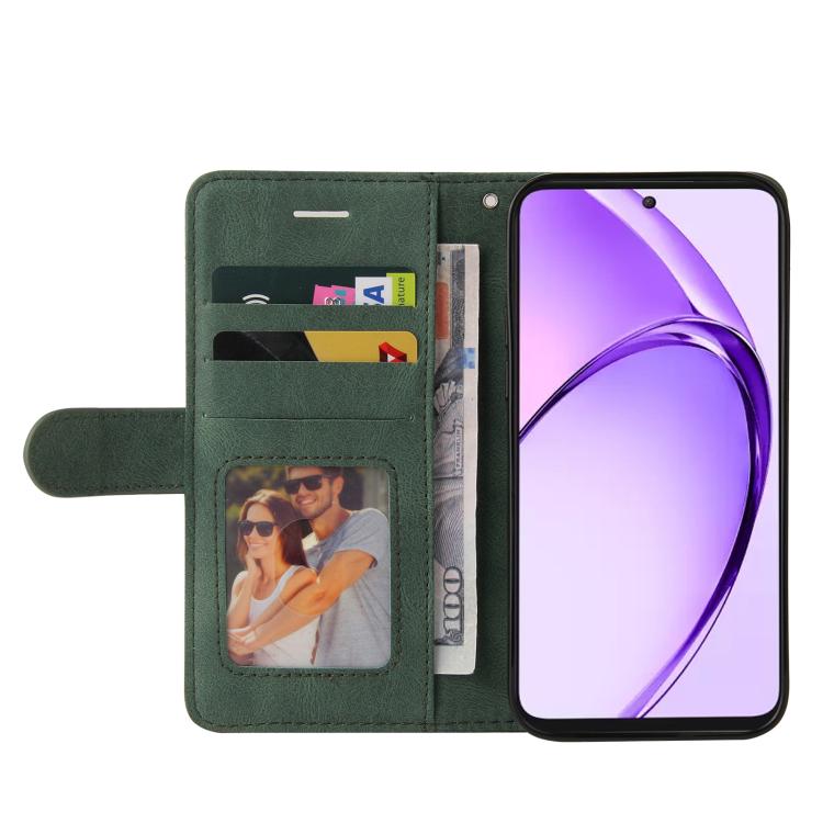 For OPPO A5 5G Global / A3 Pro 5G Global Dual-color Splicing Flip Leather Phone Case