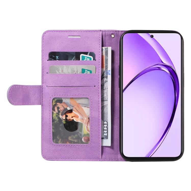 For OPPO A5 5G Global / A3 Pro 5G Global Dual-color Splicing Flip Leather Phone Case