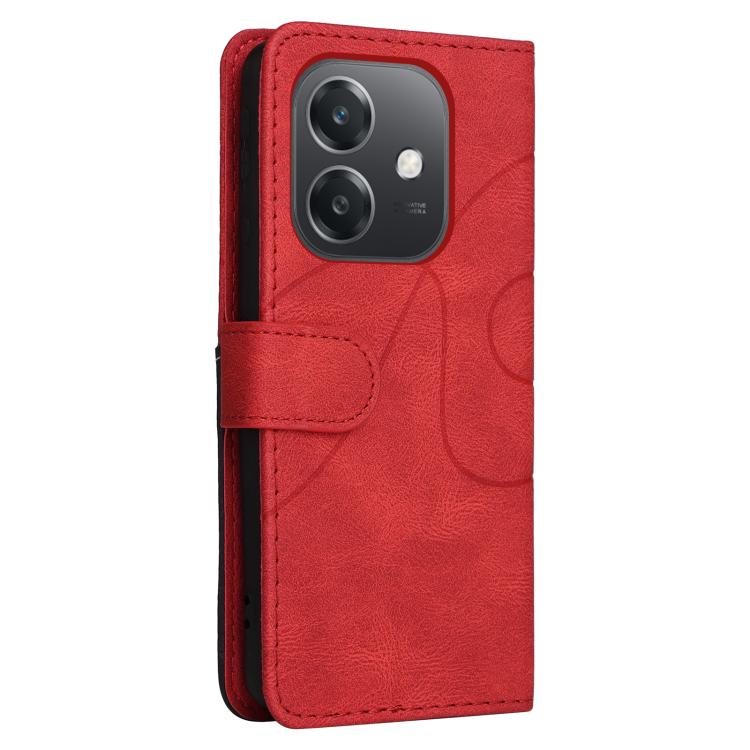 For OPPO A3X 4G / A3 Global Dual-color Splicing Flip Leather Phone Case