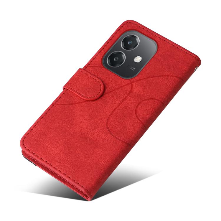 For OPPO A3X 4G / A3 Global Dual-color Splicing Flip Leather Phone Case