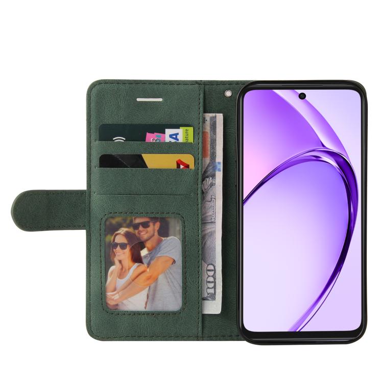 For OPPO A3X 4G / A3 Global Dual-color Splicing Flip Leather Phone Case