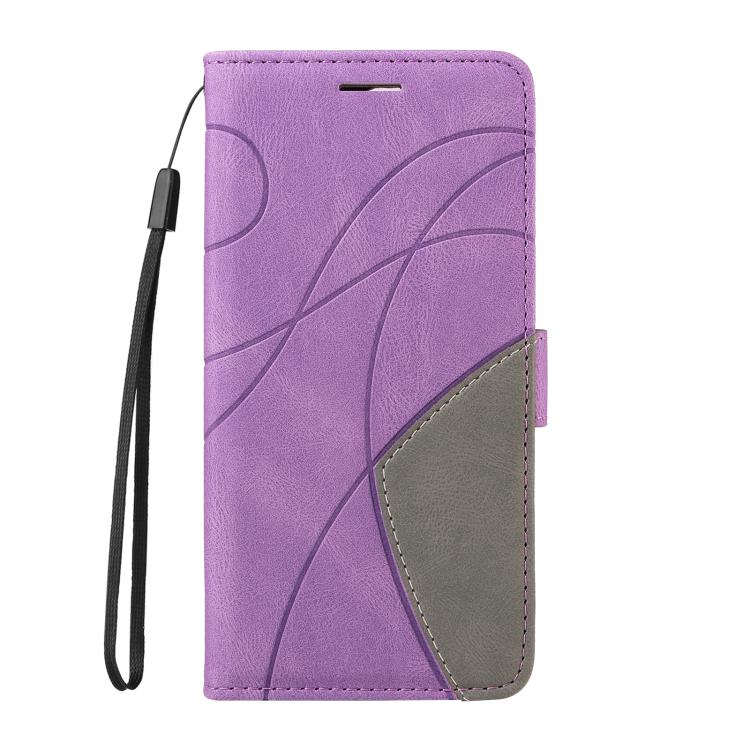 For OPPO A3X 4G / A3 Global Dual-color Splicing Flip Leather Phone Case