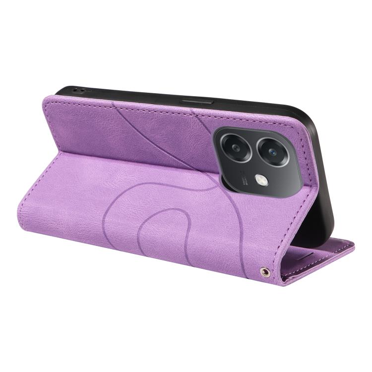 For OPPO A3X 4G / A3 Global Dual-color Splicing Flip Leather Phone Case