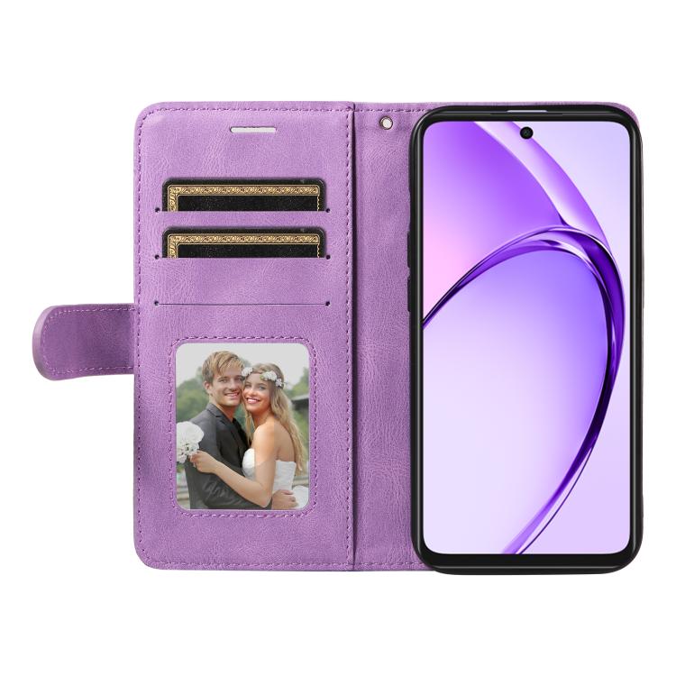 For OPPO A3X 4G / A3 Global Dual-color Splicing Flip Leather Phone Case