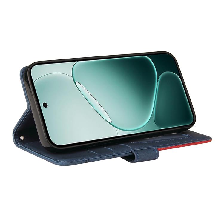 For OPPO A6 Pro 4G / 5G Global Dual-color Splicing Flip Leather Phone Case
