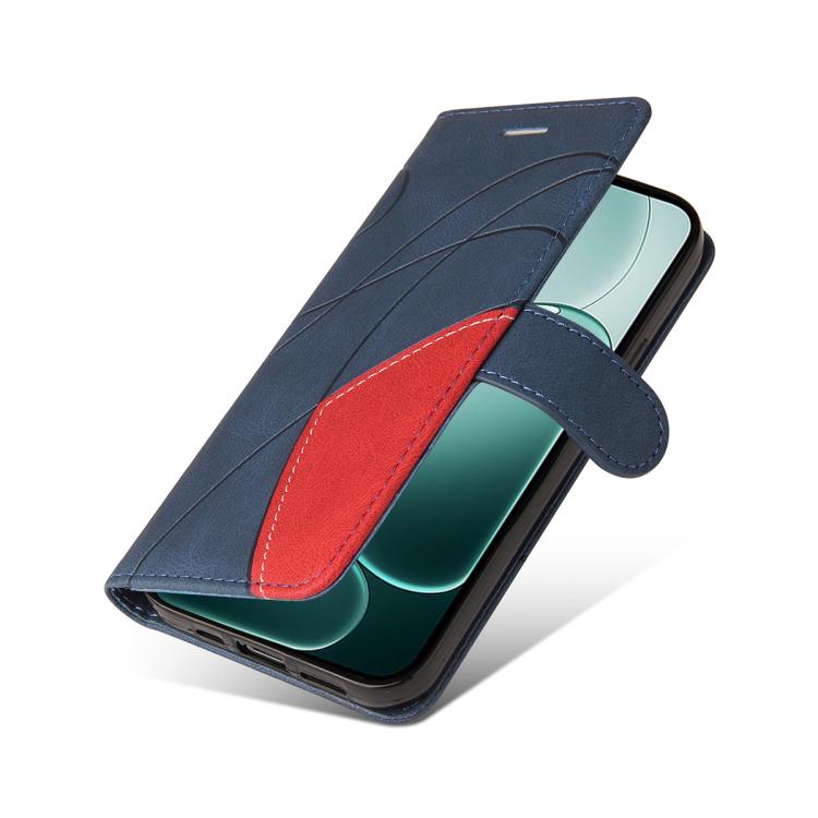 For OPPO A6 Pro 4G / 5G Global Dual-color Splicing Flip Leather Phone Case