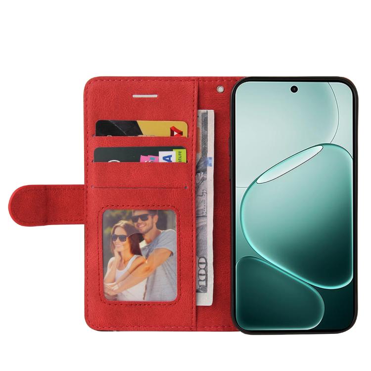 For OPPO A6 Pro 4G / 5G Global Dual-color Splicing Flip Leather Phone Case