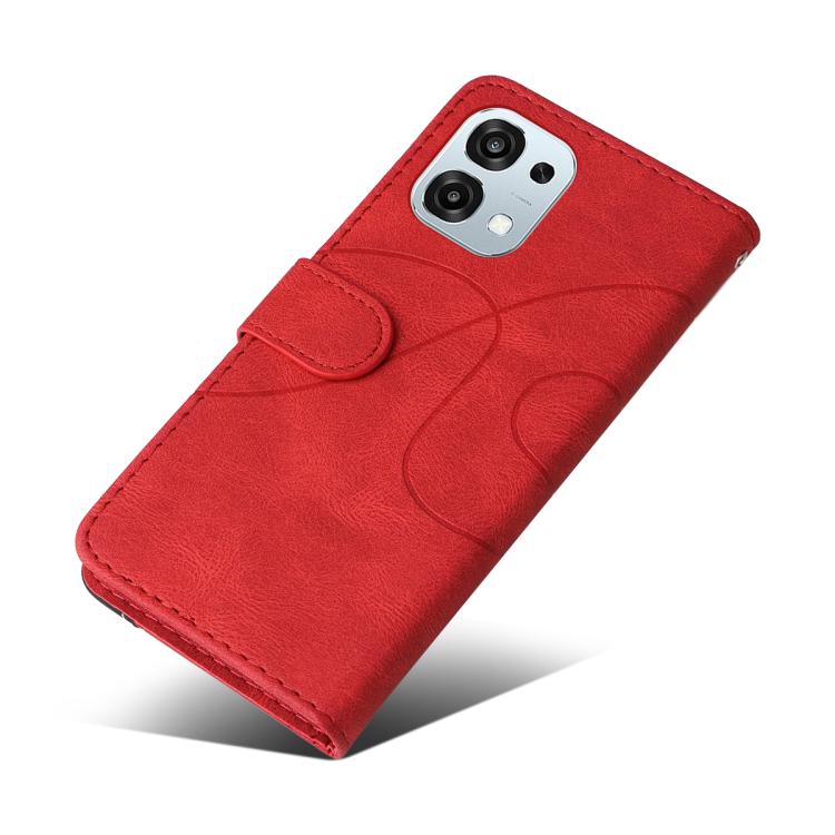 For OPPO A6 Pro 4G / 5G Global Dual-color Splicing Flip Leather Phone Case