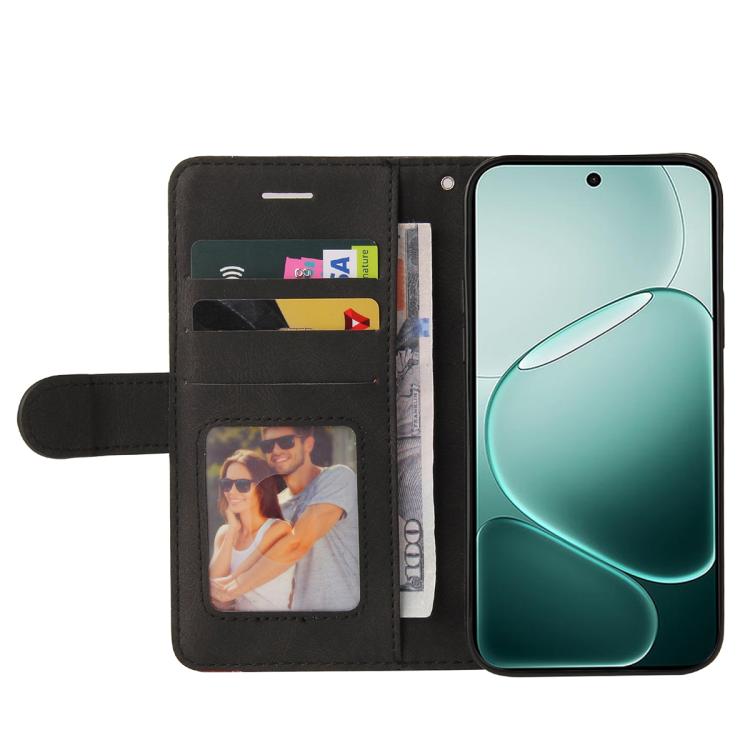 For OPPO A6 Pro 4G / 5G Global Dual-color Splicing Flip Leather Phone Case