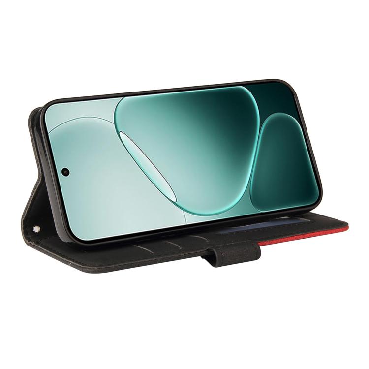 For OPPO A6 Pro 4G / 5G Global Dual-color Splicing Flip Leather Phone Case