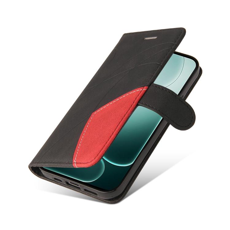 For OPPO A6 Pro 4G / 5G Global Dual-color Splicing Flip Leather Phone Case