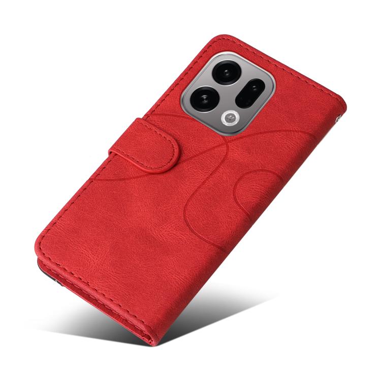 For OPPO Find X9 Dual-color Splicing Flip Leather Phone Case