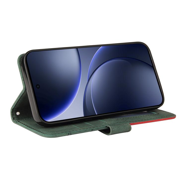 For OPPO Find X9 Dual-color Splicing Flip Leather Phone Case