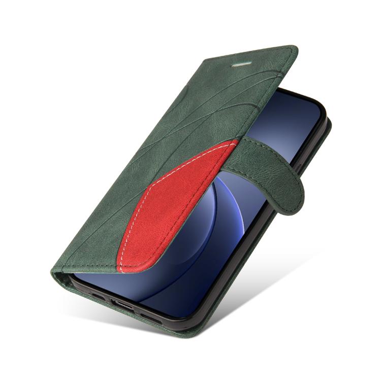 For OPPO Find X9 Dual-color Splicing Flip Leather Phone Case