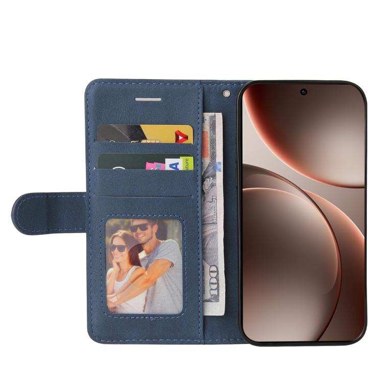 For OPPO Find X9 Pro Dual-color Splicing Flip Leather Phone Case