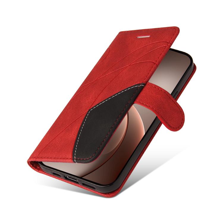 For OPPO Find X9 Pro Dual-color Splicing Flip Leather Phone Case