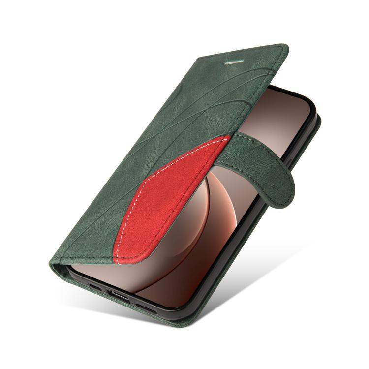 For OPPO Find X9 Pro Dual-color Splicing Flip Leather Phone Case