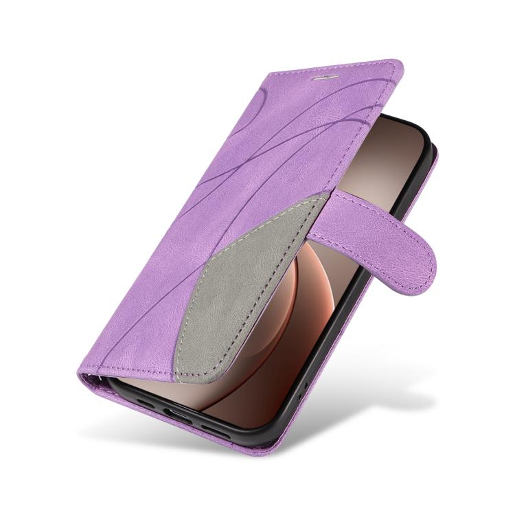 For OPPO Find X9 Pro Dual-color Splicing Flip Leather Phone Case