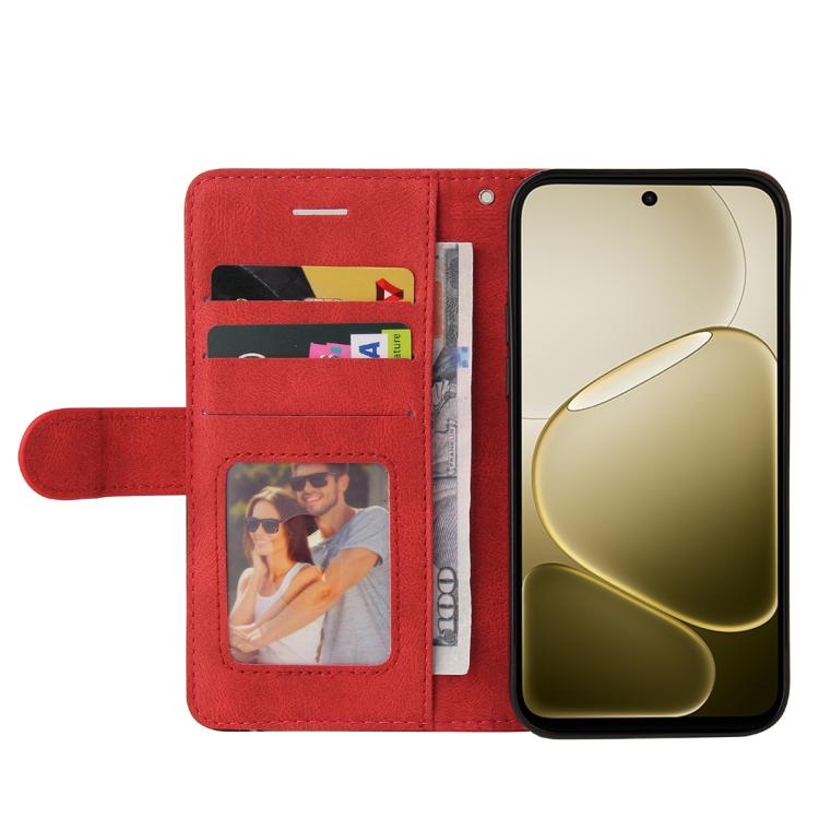 For OPPO A6X 5G / A6 5G Dual-color Splicing Flip Leather Phone Case