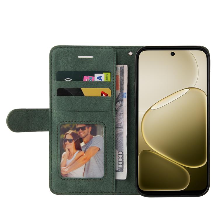 For OPPO A6X 5G / A6 5G Dual-color Splicing Flip Leather Phone Case