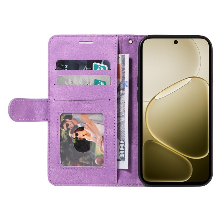 For OPPO A6X 5G / A6 5G Dual-color Splicing Flip Leather Phone Case